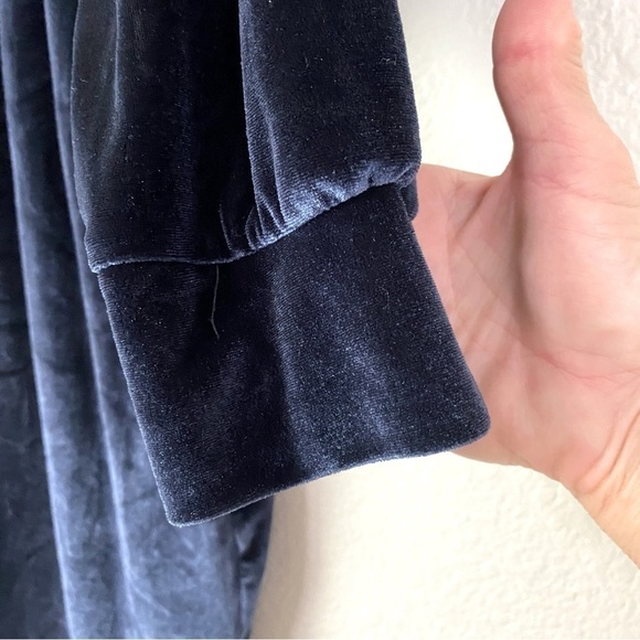 Fabletics Navy Velour Zip Up Wide Leg Jumpsuit Size 4X - Picture 9 of 13